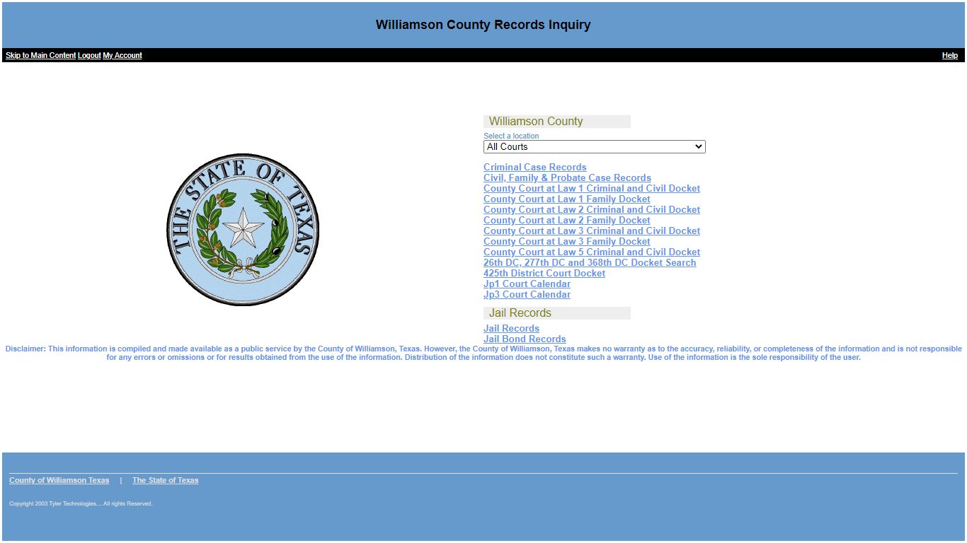 Williamson County, Texas - Object moved